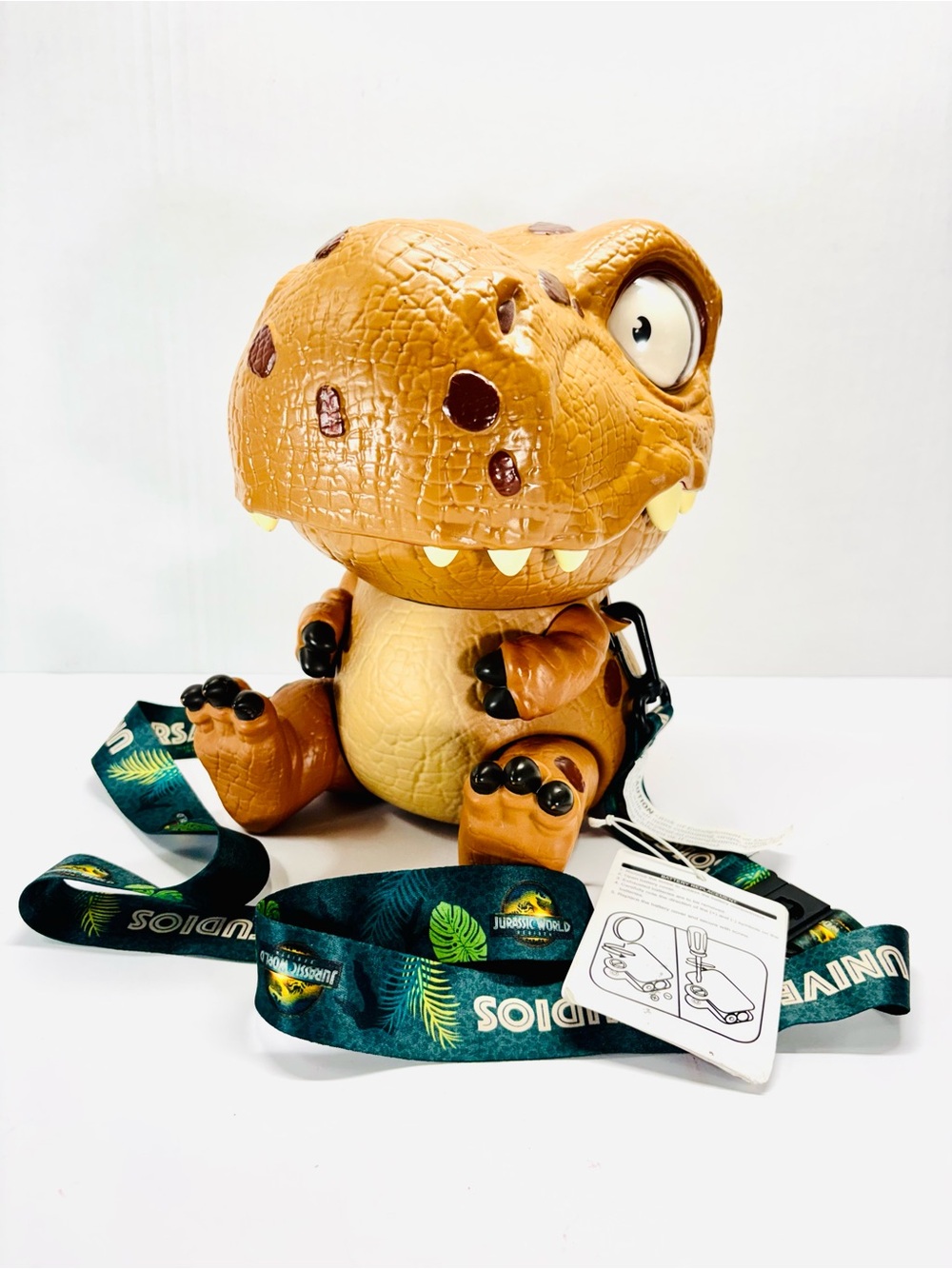 Jurassic World Universal Studios Baby T-Rex Popcorn Bucket Moving Eyes & Sound